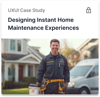 Designing Instant Home Maintenance Experiences