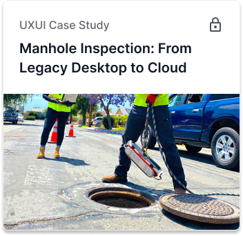 Manhole Inspection: From Legacy Desktop to Cloud